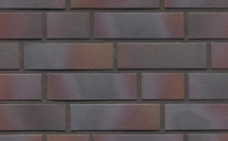 Клинкерная фасадная плитка Feldhaus Klinker R386 galena cerasi maritim negro 240*71*14 мм