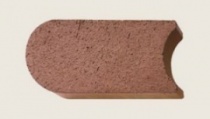 Тротуарный кирпич закругленный ABC Rot-nuanciert, 200*105*45 мм