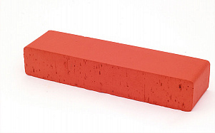 Клинкерная тротуарная брусчатка Lode Janka красная гладкая, 250*45*65 мм