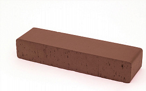 Клинкерная тротуарная брусчатка Lode Brunis коричневая шероховатая, 250*45*65 мм