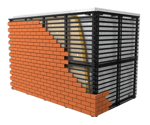 Навесная фасадная система Ронсон-500 для облицовочной плитки