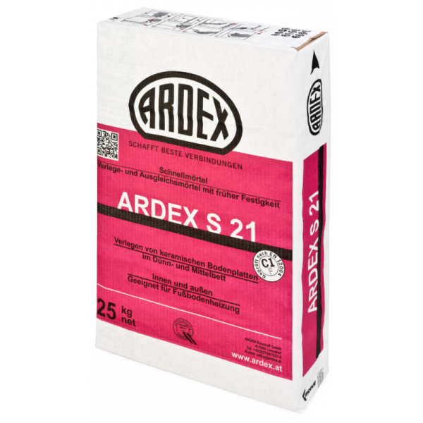 Эластичный клей для плитки, быстрый ARDEX S 21 (25 кг)