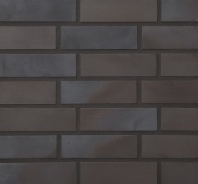 Клинкерная фасадная плитка Stroeher Keravette Chromatic 336 metalic black 240*71*11 мм