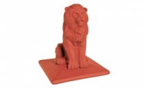 Керамическая шляпа для столбов King Klinker Lion Рубиновый красный (01)