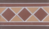 Подступенник мозаичный из клинкера (на сетке) Квадрат 250*150 мм